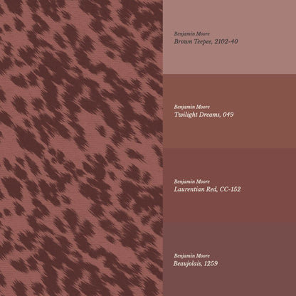 Lola Cowhide Terracotta Wine Wallpaper