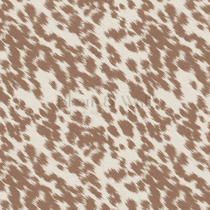 Lola Cowhide Tan Neutral Wallpaper