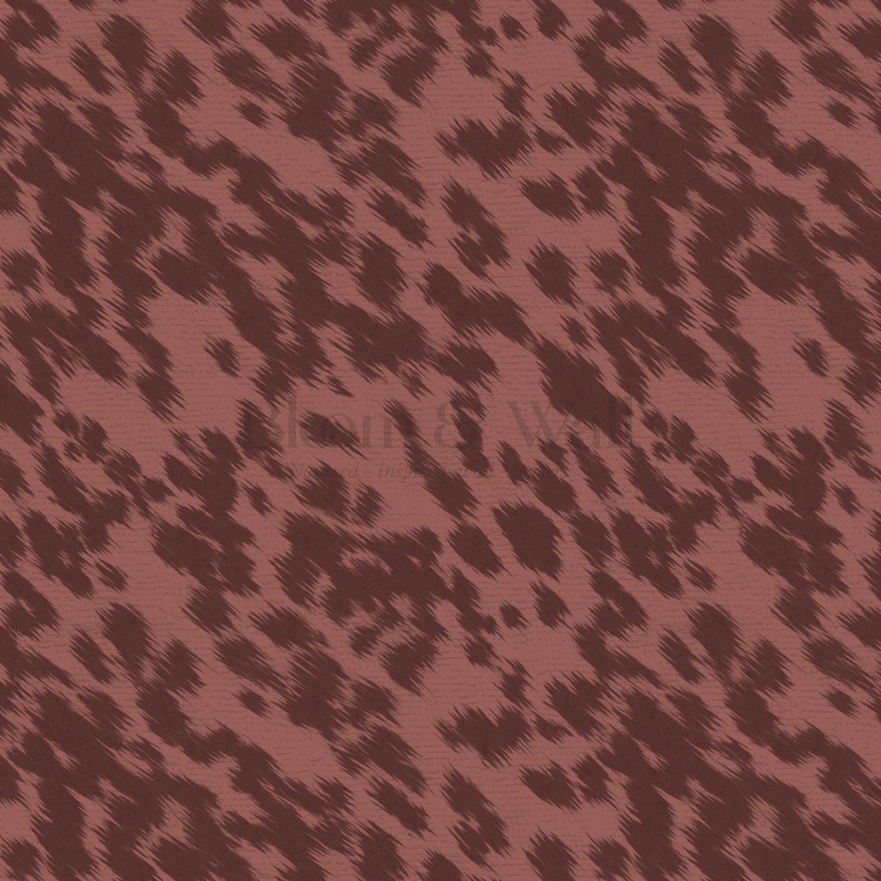 Lola Cowhide Terracotta Wine Wallpaper