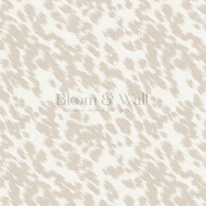 Lola Cowhide Neutral Ivory Wallpaper