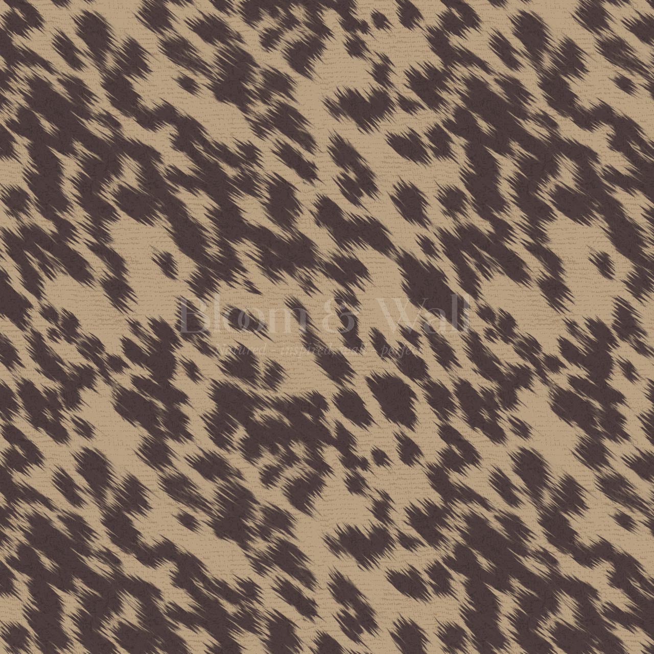 Lola Cowhide Umber Brown Wallpaper