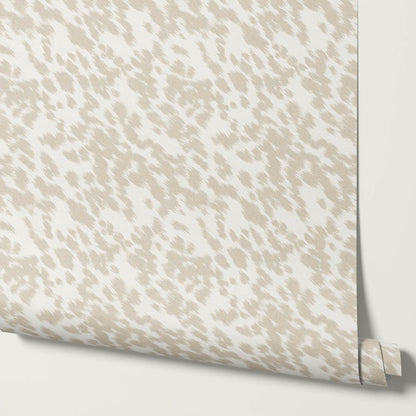 Lola Cowhide Neutral Ivory Wallpaper