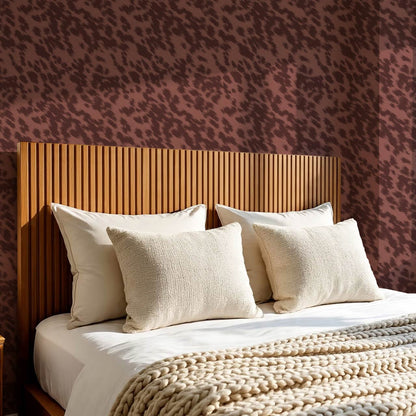 Lola Cowhide Terracotta Wine Wallpaper