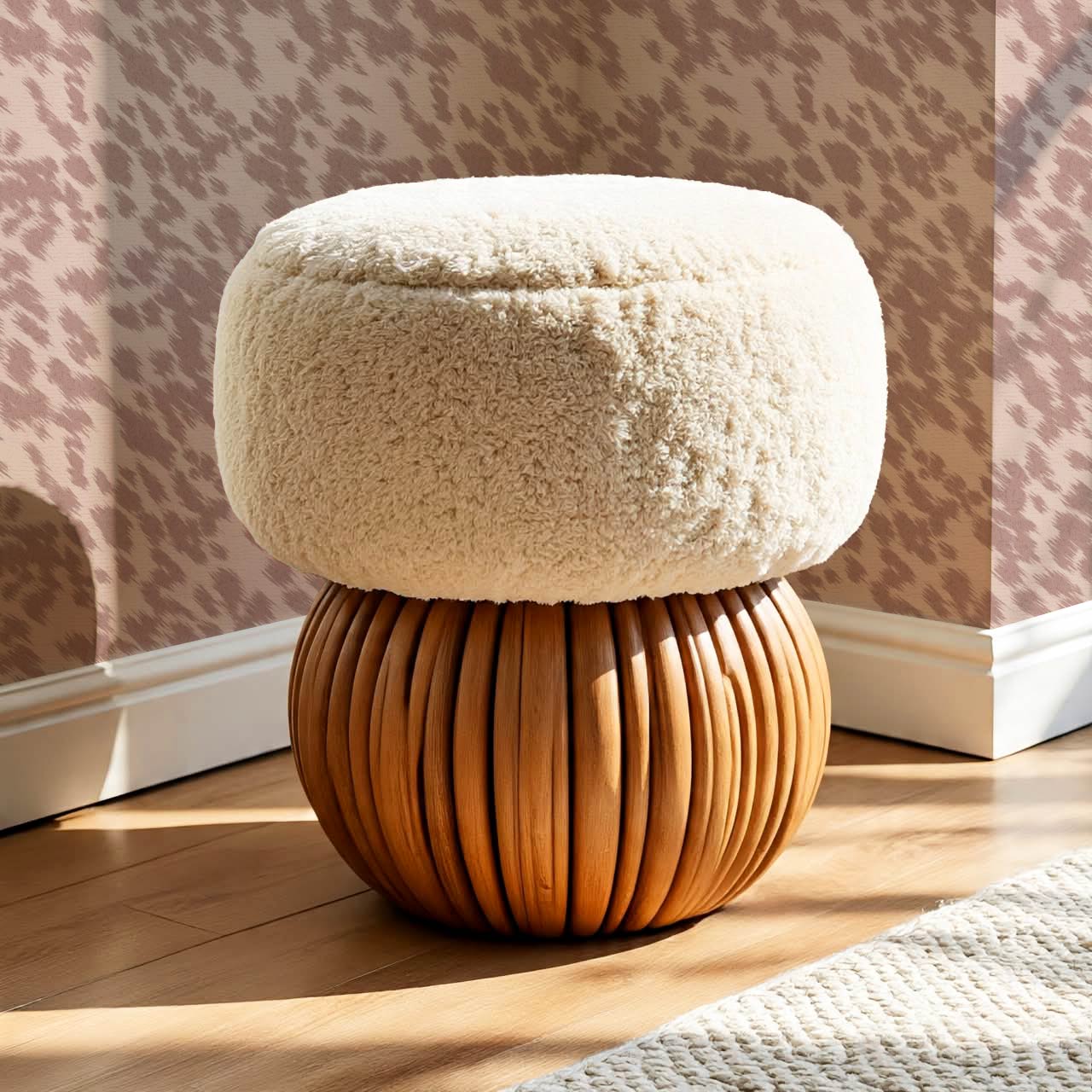 Lola Cowhide Mauve Wallpaper