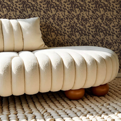 Lola Cowhide Umber Brown Wallpaper