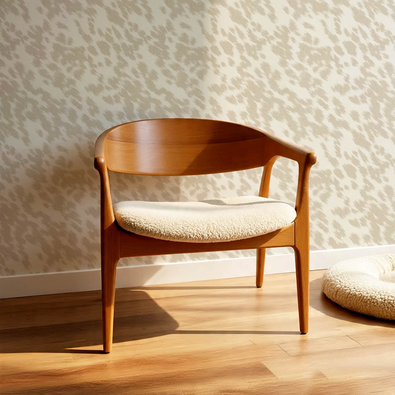 Lola Cowhide Neutral Ivory Wallpaper