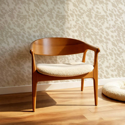 Lola Cowhide Neutral Ivory Wallpaper