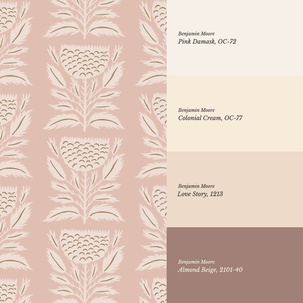 Lola Floral Papercut Mauve Cinnamon Wallpaper