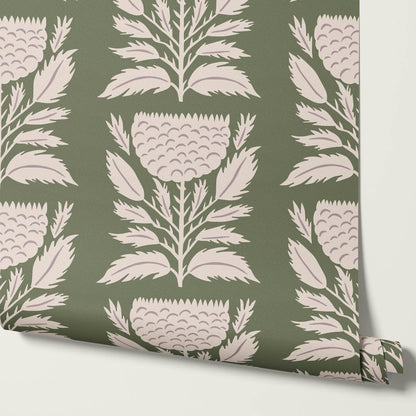Lola Floral Papercut Forest Wallpaper