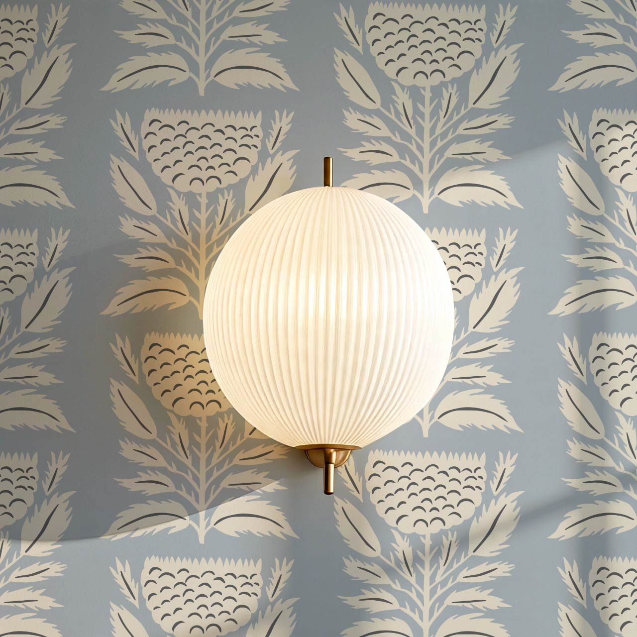 Lola Floral Papercut Silver Gray Wallpaper