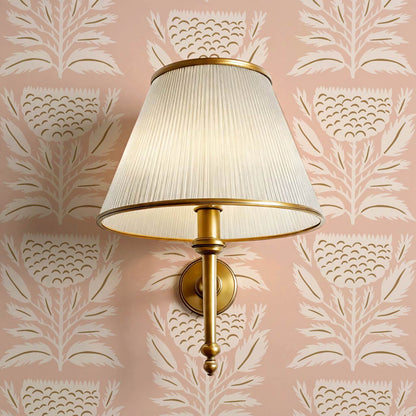 Lola Floral Papercut Mauve Cinnamon Wallpaper
