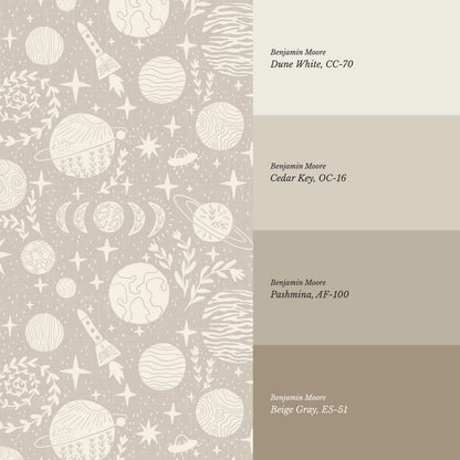 Agathe All Life is Stardust Sand Walllpaper