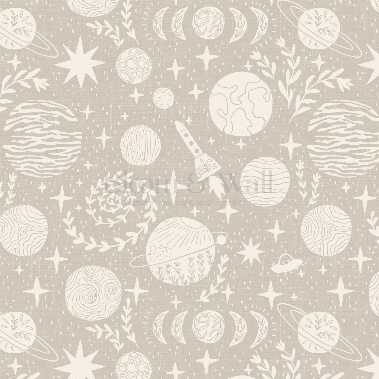 Agathe All Life is Stardust Sand Walllpaper