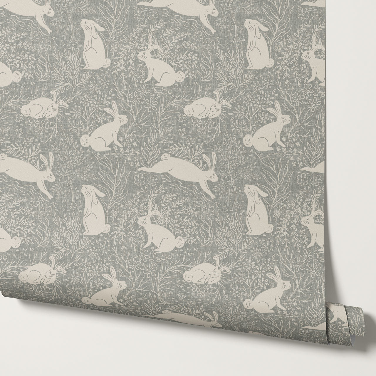 Lolita Leaps and Bounds Sky Gray Wallpaper