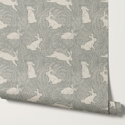 Lolita Leaps and Bounds Sky Gray Wallpaper