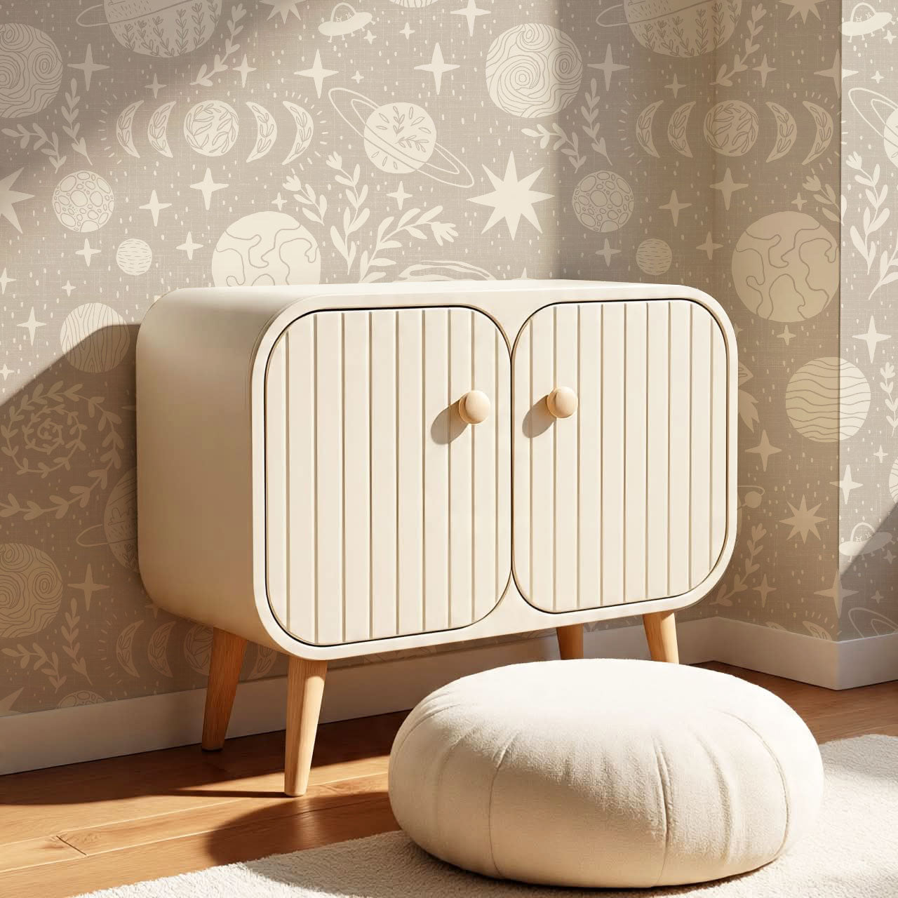 Agathe All Life is Stardust Sand Walllpaper