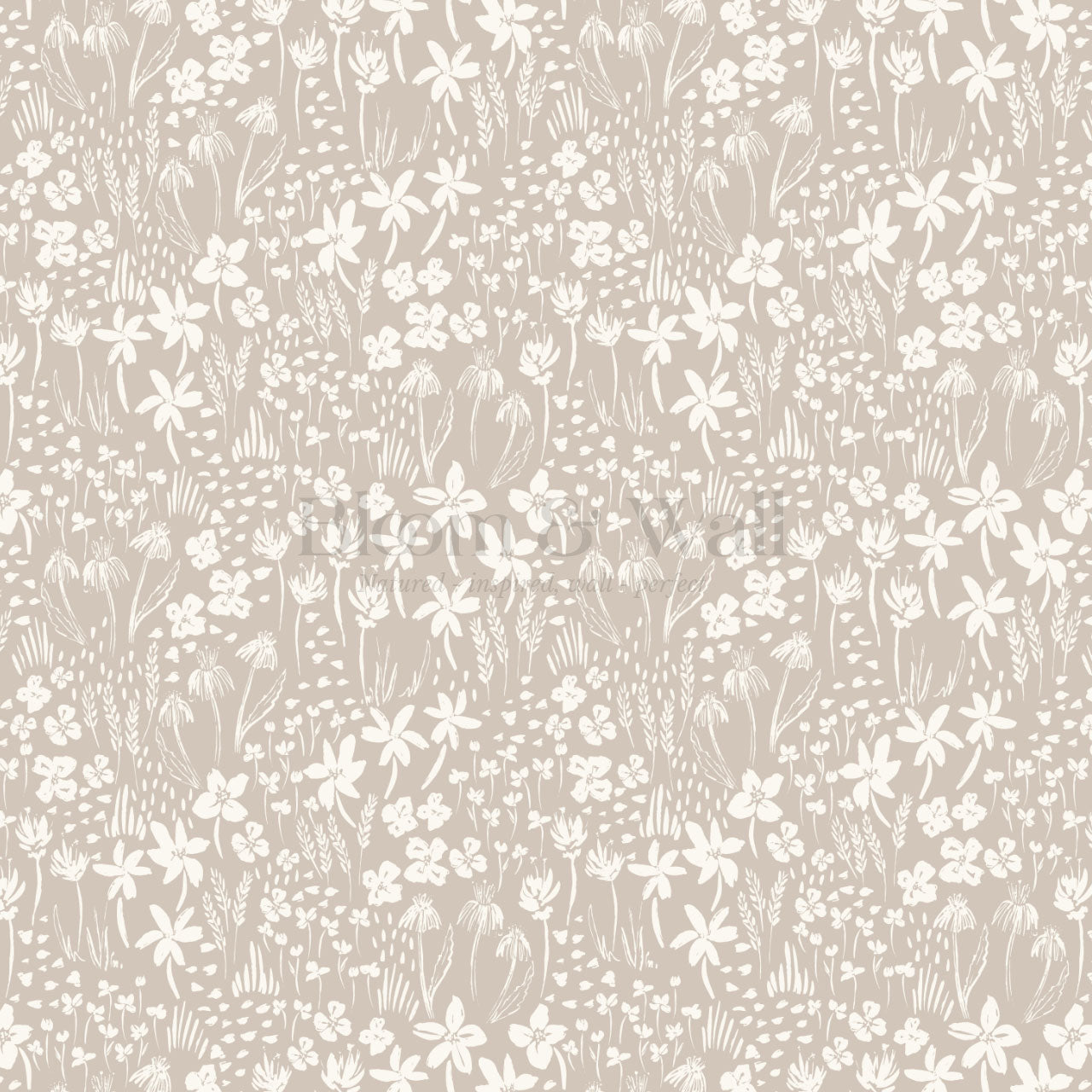 Londyn Floating Meadows Neutral Wallpaper