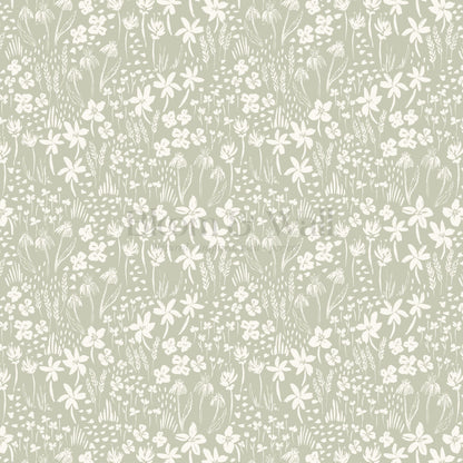 Londyn Floating Meadows Sage Wallpaper