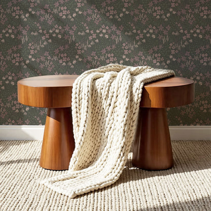 Londyn Floating Meadows Dark Green Wallpaper