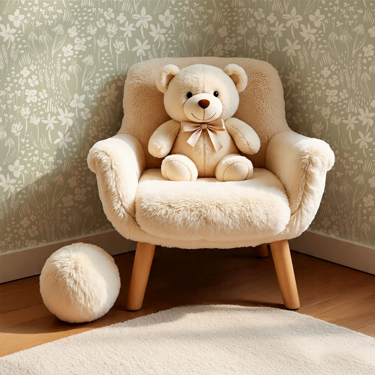 Londyn Floating Meadows Sage Wallpaper