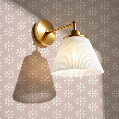 Lorena Starburst Mauve Ivory Wallpaper