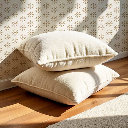 Lorena Starburst Cream Beige Wallpaper