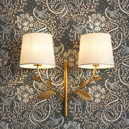 Lori Fairytale Bows Slate Wallpaper