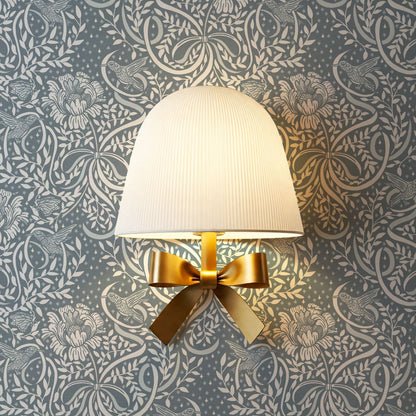 Lori Fairytale Bows Blue Wallpaper