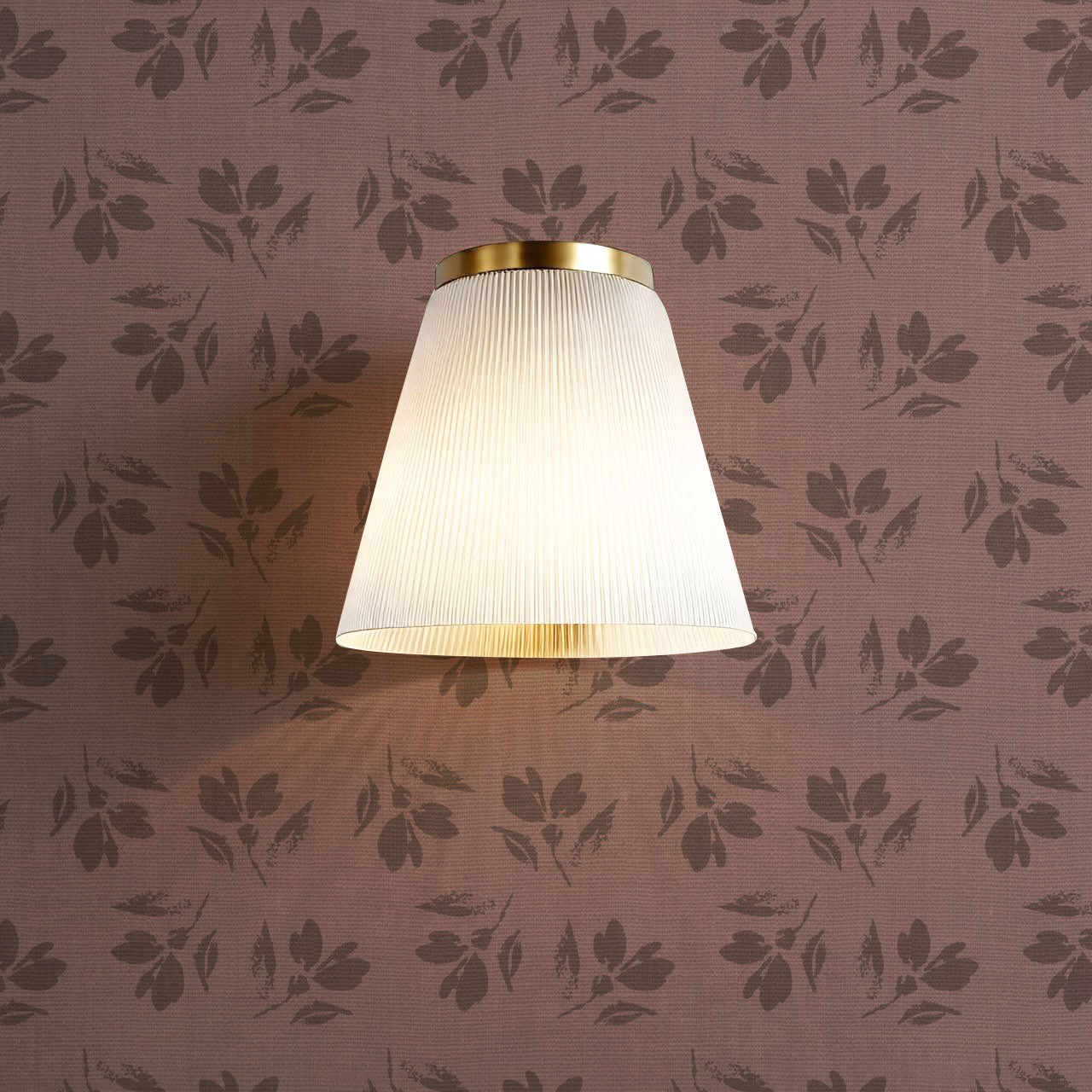Louella Petals Burgundy Wallpaper