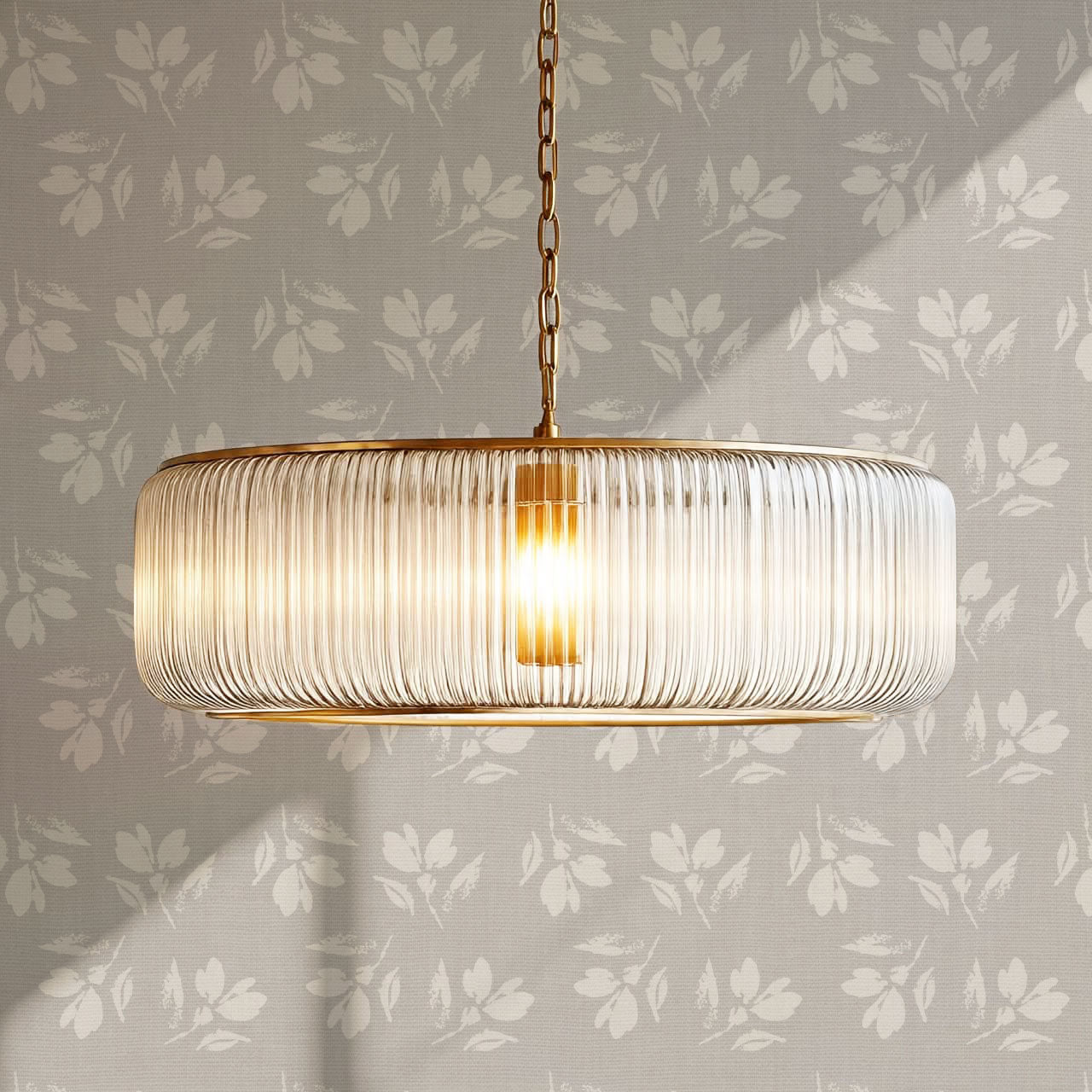 Louella Petals Stone Mauve Wallpaper