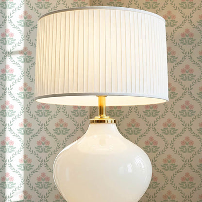 Loviise Grandmillennial Floral Green Blush Wallpaper