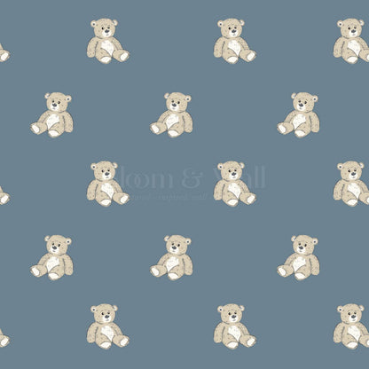 Lucas Teddy Bear Blue Wallpaper