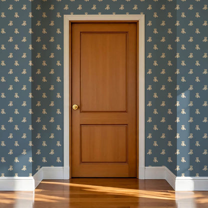 Lucas Teddy Bear Blue Wallpaper