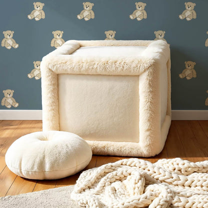 Lucas Teddy Bear Blue Wallpaper