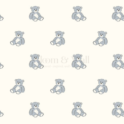 Lucas Teddy Bear Cream Wallpaper