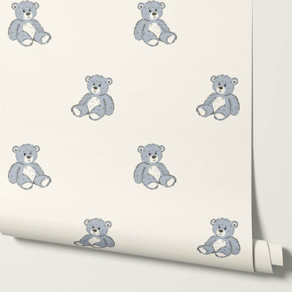 Lucas Teddy Bear Cream Wallpaper