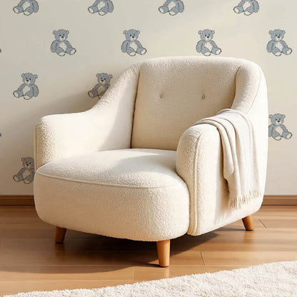 Lucas Teddy Bear Cream Wallpaper