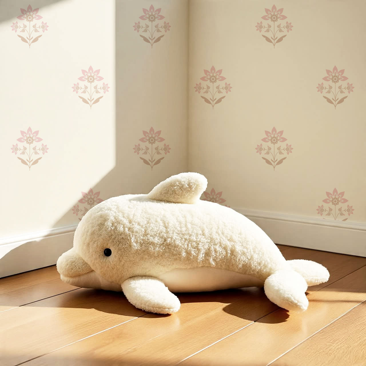 Lucia Rosewater Charm Cream Blush Wallpaper