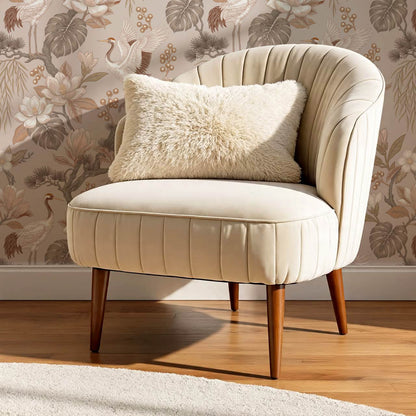Luciaana Cranes Pale Mauve Ash Wallpaper