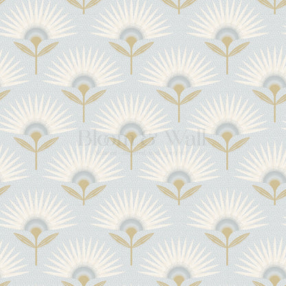Lucie Geometric Flower Sky Wallpaper