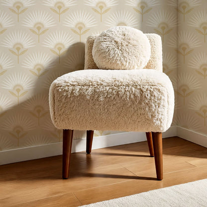 Lucie Geometric Flower Almond Wallpaper