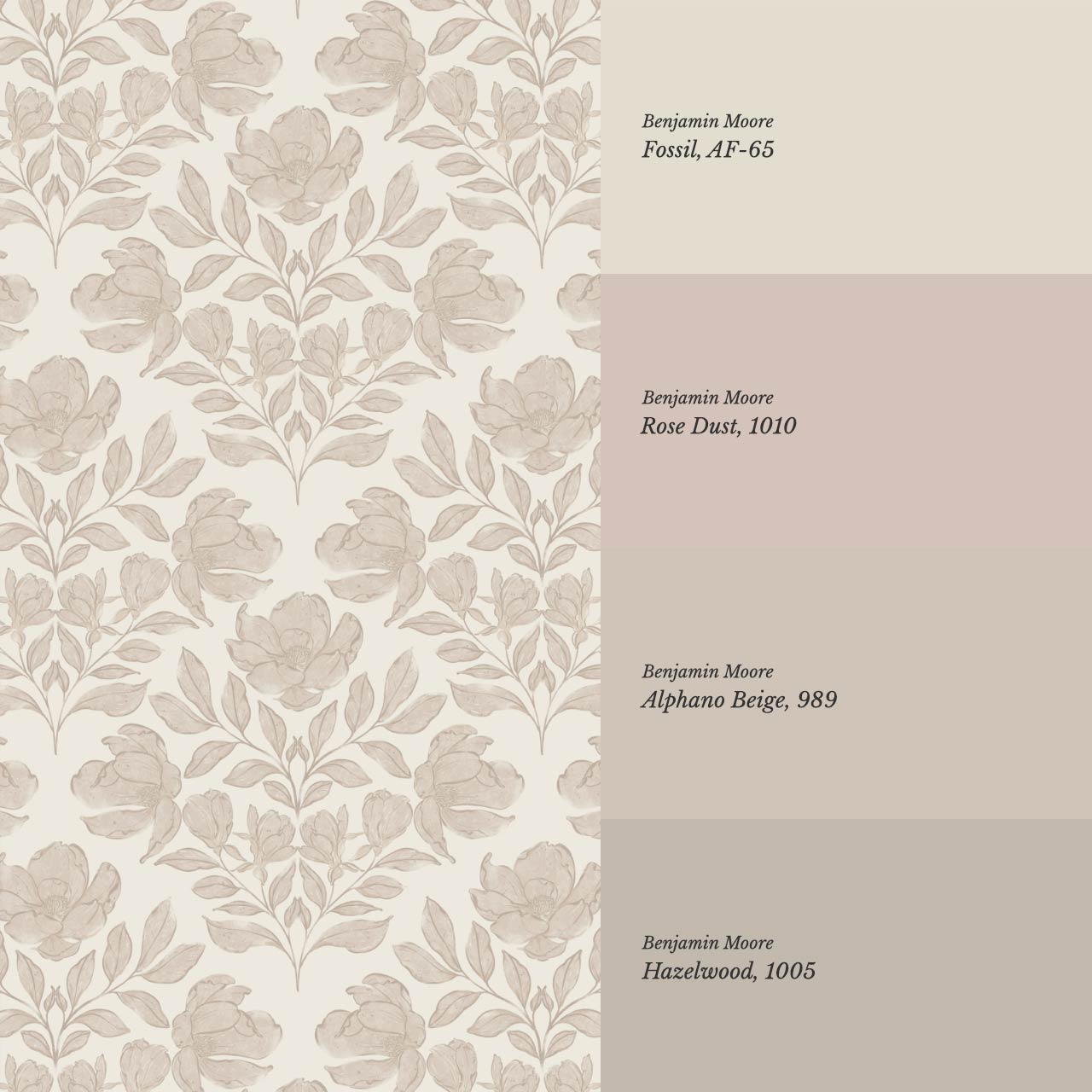 Lucy Magnolia Dusty Pink Wallpaper