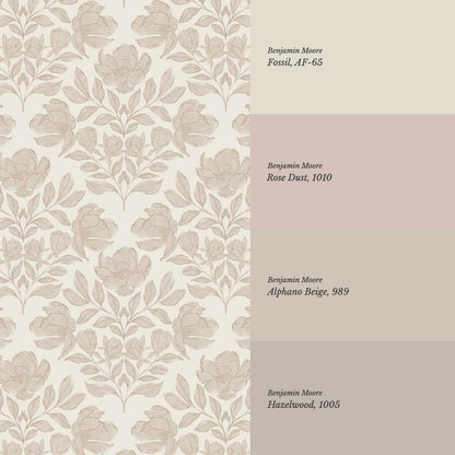 Lucy Magnolia Dusty Pink Wallpaper