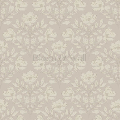 Lucy Magnolia Blush Taupe Wallpaper