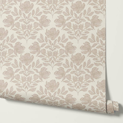 Lucy Magnolia Dusty Pink Wallpaper