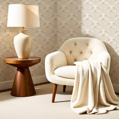 Lucy Magnolia Blush Taupe Wallpaper