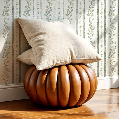 Luissa Cottage Ribbon Cream Sage Honey Wallpaper