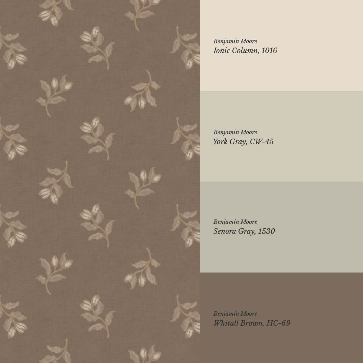 Luma Blooming Fields Earth Brown Wallpaper