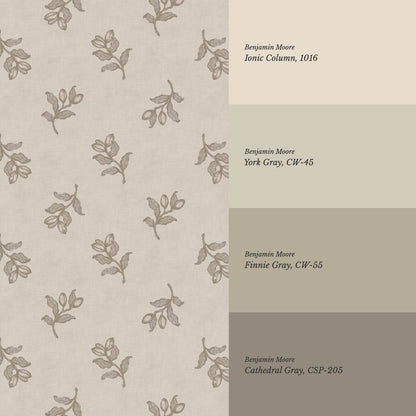 Luma Blooming Fields Taupe Stone Wallpaper