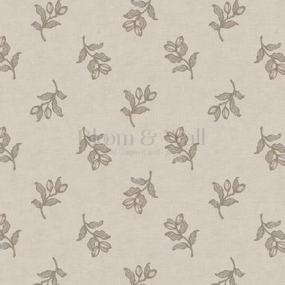 Luma Blooming Fields Taupe Stone Wallpaper